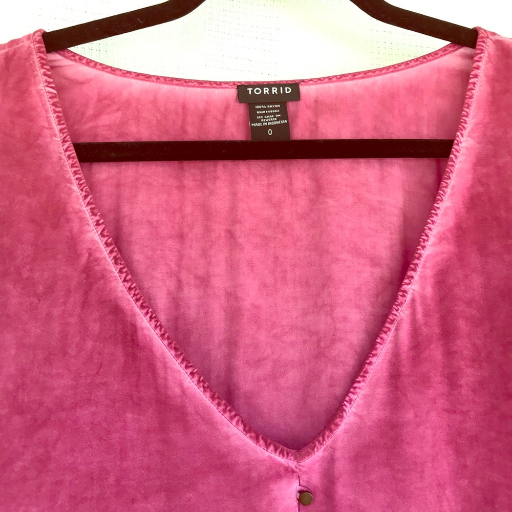 SOLD Mineral Wash Torrid blouse 0X